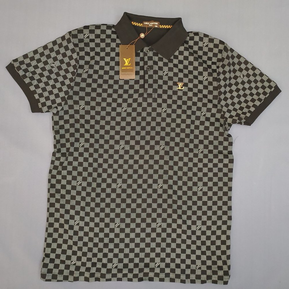 Louis Vuitton Men's Short Sleeve Polo Shirt Cotton